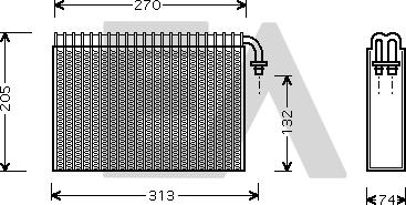 EACLIMA 43B03001 - Evaporatore, Climatizzatore autozon.pro