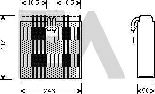 EACLIMA 43B02002 - Evaporatore, Climatizzatore autozon.pro