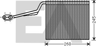 EACLIMA 43B02007 - Evaporatore, Climatizzatore autozon.pro