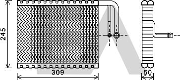 EACLIMA 43B07008 - Evaporatore, Climatizzatore autozon.pro