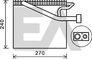 EACLIMA 43B12008 - Evaporatore, Climatizzatore autozon.pro