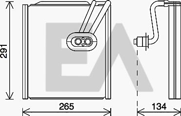 EACLIMA 43B36003 - Evaporatore, Climatizzatore autozon.pro