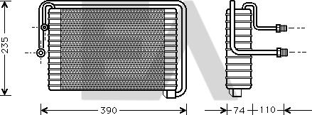 EACLIMA 43B25001 - Evaporatore, Climatizzatore autozon.pro