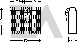 EACLIMA 43B25002 - Evaporatore, Climatizzatore autozon.pro