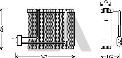 EACLIMA 43B28002 - Evaporatore, Climatizzatore autozon.pro