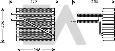 EACLIMA 43B22008 - Evaporatore, Climatizzatore autozon.pro