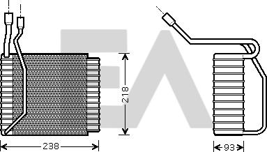 EACLIMA 43B22007 - Evaporatore, Climatizzatore autozon.pro