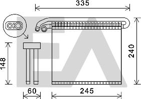 EACLIMA 43B22015 - Evaporatore, Climatizzatore autozon.pro