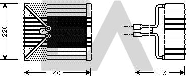 EACLIMA 43B22011 - Evaporatore, Climatizzatore autozon.pro