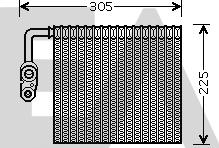 EACLIMA 43B22021 - Evaporatore, Climatizzatore autozon.pro