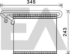 EACLIMA 43B22022 - Evaporatore, Climatizzatore autozon.pro