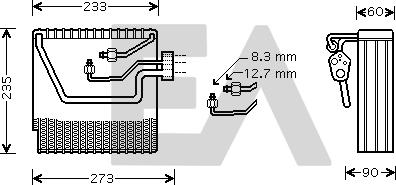 EACLIMA 43B78006 - Evaporatore, Climatizzatore autozon.pro
