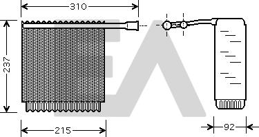 EACLIMA 43B78007 - Evaporatore, Climatizzatore autozon.pro