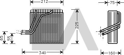 EACLIMA 43B77001 - Evaporatore, Climatizzatore autozon.pro