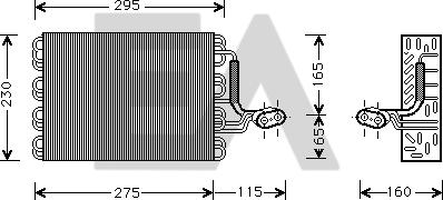 EACLIMA 43B77003 - Evaporatore, Climatizzatore autozon.pro
