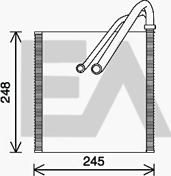 EACLIMA 43B77007 - Evaporatore, Climatizzatore autozon.pro