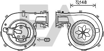 EACLIMA 42A54006 - Elettromotore, Ventilatore abitacolo autozon.pro