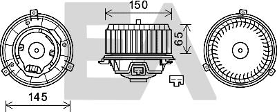 EACLIMA 42A54024 - Elettromotore, Ventilatore abitacolo autozon.pro