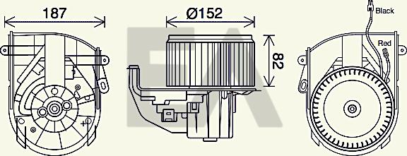 EACLIMA 42A55020 - Elettromotore, Ventilatore abitacolo autozon.pro