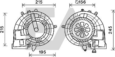 EACLIMA 42A50009 - Elettromotore, Ventilatore abitacolo autozon.pro