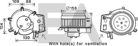 EACLIMA 42A50019 - Elettromotore, Ventilatore abitacolo autozon.pro