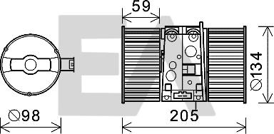 EACLIMA 42A60016 - Elettromotore, Ventilatore abitacolo autozon.pro