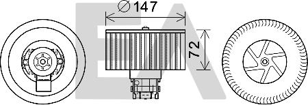 EACLIMA 42A60026 - Elettromotore, Ventilatore abitacolo autozon.pro