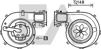 EACLIMA 42A62002 - Elettromotore, Ventilatore abitacolo autozon.pro