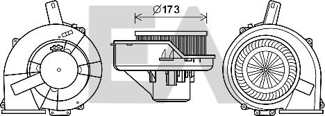 EACLIMA 42A67004 - Elettromotore, Ventilatore abitacolo autozon.pro