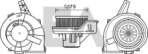 EACLIMA 42A67002 - Elettromotore, Ventilatore abitacolo autozon.pro