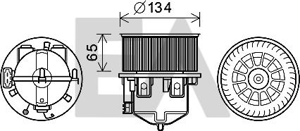 EACLIMA 42A05001 - Elettromotore, Ventilatore abitacolo autozon.pro