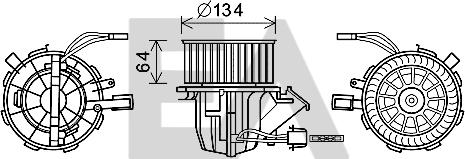 EACLIMA 42A02009 - Elettromotore, Ventilatore abitacolo autozon.pro