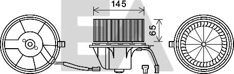 EACLIMA 42A02005 - Elettromotore, Ventilatore abitacolo autozon.pro