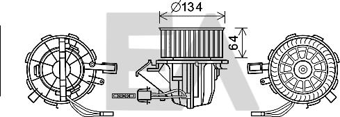 EACLIMA 42A02008 - Elettromotore, Ventilatore abitacolo autozon.pro