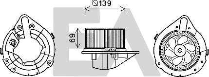 EACLIMA 42A02003 - Elettromotore, Ventilatore abitacolo autozon.pro