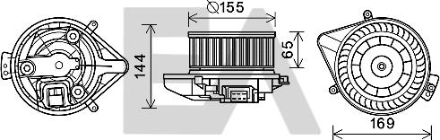 EACLIMA 42A02002 - Elettromotore, Ventilatore abitacolo autozon.pro