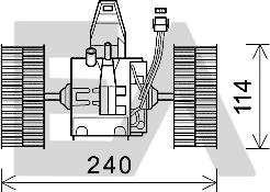 EACLIMA 42A07012 - Elettromotore, Ventilatore abitacolo autozon.pro