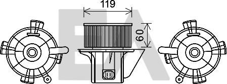 EACLIMA 42A10011 - Elettromotore, Ventilatore abitacolo autozon.pro