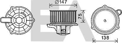 EACLIMA 42A36021 - Elettromotore, Ventilatore abitacolo autozon.pro