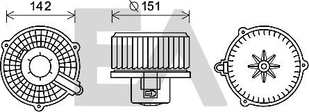 EACLIMA 42A28009 - Elettromotore, Ventilatore abitacolo autozon.pro