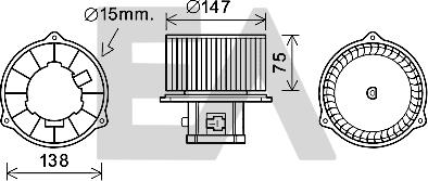 EACLIMA 42A28004 - Elettromotore, Ventilatore abitacolo autozon.pro