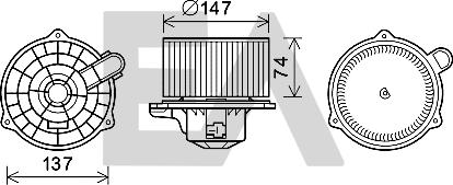 EACLIMA 42A28018 - Elettromotore, Ventilatore abitacolo autozon.pro