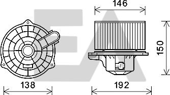 EACLIMA 42A28026 - Elettromotore, Ventilatore abitacolo autozon.pro