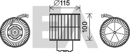 EACLIMA 42A22004 - Elettromotore, Ventilatore abitacolo autozon.pro