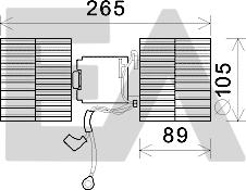 EACLIMA 42A22006 - Elettromotore, Ventilatore abitacolo autozon.pro