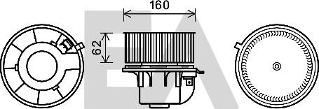 EACLIMA 42A22003 - Elettromotore, Ventilatore abitacolo autozon.pro