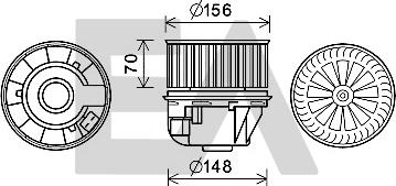 EACLIMA 42A22016 - Elettromotore, Ventilatore abitacolo autozon.pro