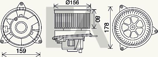 EACLIMA 42A22021 - Elettromotore, Ventilatore abitacolo autozon.pro