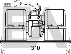 EACLIMA 42A76002 - Elettromotore, Ventilatore abitacolo autozon.pro