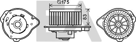 EACLIMA 42A78001 - Elettromotore, Ventilatore abitacolo autozon.pro